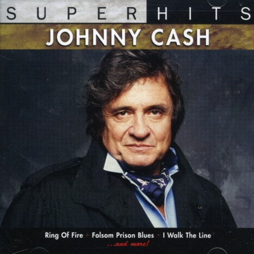 the album cover for Johnny Cash - Super Hits