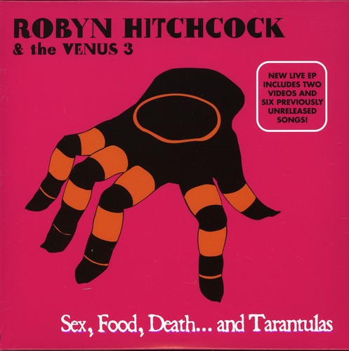 the album cover for Robyn Hitchcock - Sex Food Death & Tarantulas