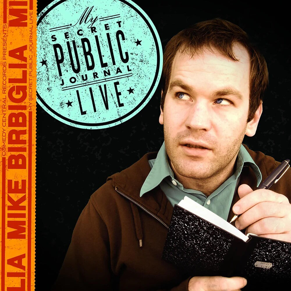 the album cover for Mike Birbiglia - My Secret Public Journal Live
