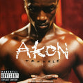 the album cover for Akon - Trouble