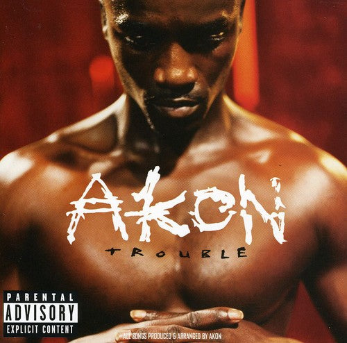 the album cover for Akon - Trouble
