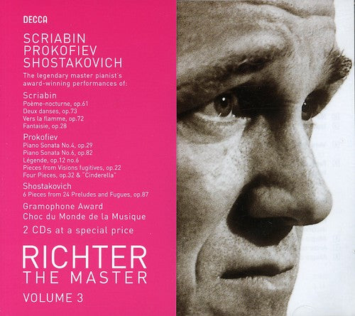 the album cover for Sviatoslav Richter - Richter: The Master 3