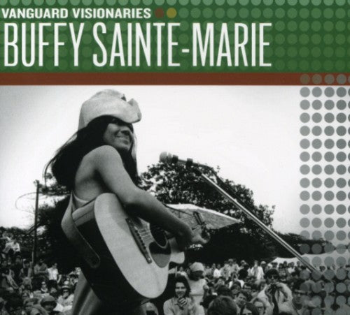 the album cover for Buffy Sainte-Marie - Vanguard Visionaries