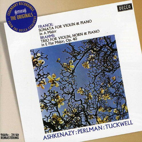 the album cover for Itzhak Perlman - Sonata Violin & Piano / Trio Violin Horn & Piano