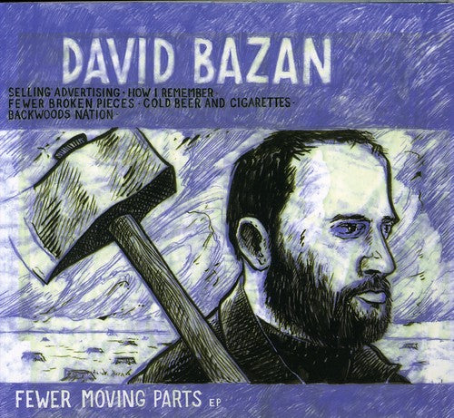 the album cover for David Bazan - Fewer Moving Parts