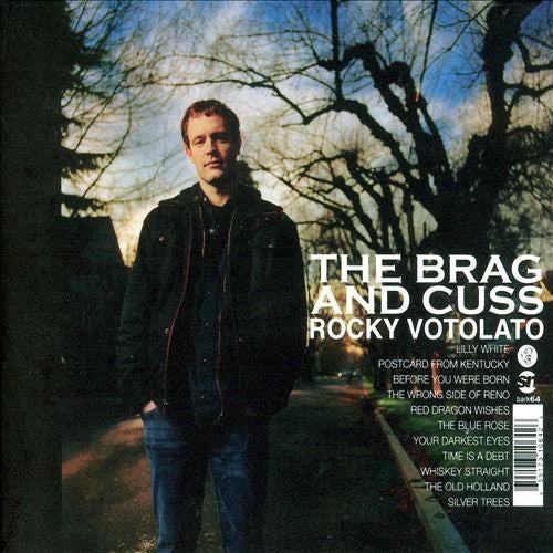 the album cover for Rocky Votolato - Brag and Cuss