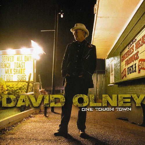 the album cover for David Olney - One Tough Town