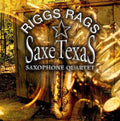 the album cover for Saxe Texas Saxophone Quartet - Riggs Rags