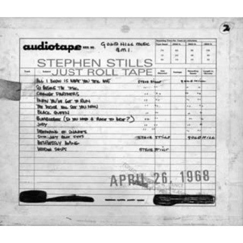 the album cover for Stephen Stills - Just Roll Tape: April 26th 1968