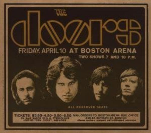 the album cover for The Doors - Live in Boston