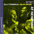 the album cover for Fitzgerald/Holiday/Mcrae - At Newport Live