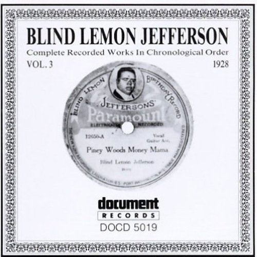 the album cover for Blind Jefferson Lemon - Vol. 3-(1928)