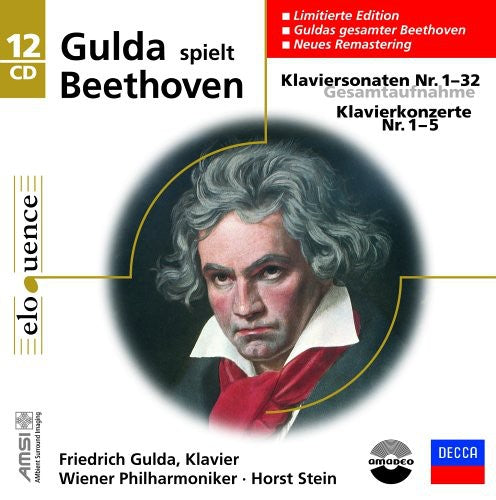 the album cover for FRIEDRICH GULDA - Klavierkonzerte 1-5 /Klavi [Import]