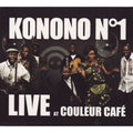 the album cover for Konono No.1 - Live at Couleur Cafe
