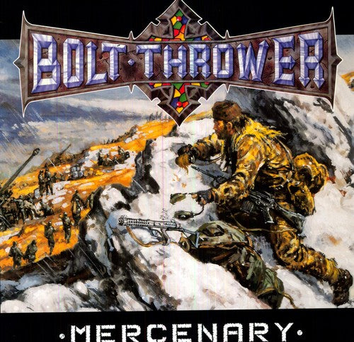 the album cover for Bolt Thrower - Mercenary