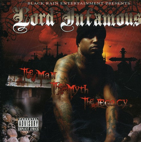 the album cover for Infamous Lord - Man Myth Legacy