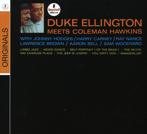 the album cover for Ellington/Hawkins - Ellington Meets Hawkins