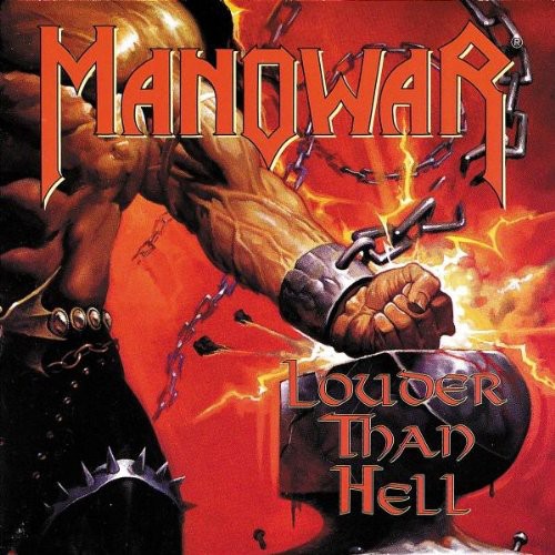 the album cover for Manowar - Louder Than Hell