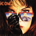 the album cover for Icon - Right Between The Eyes