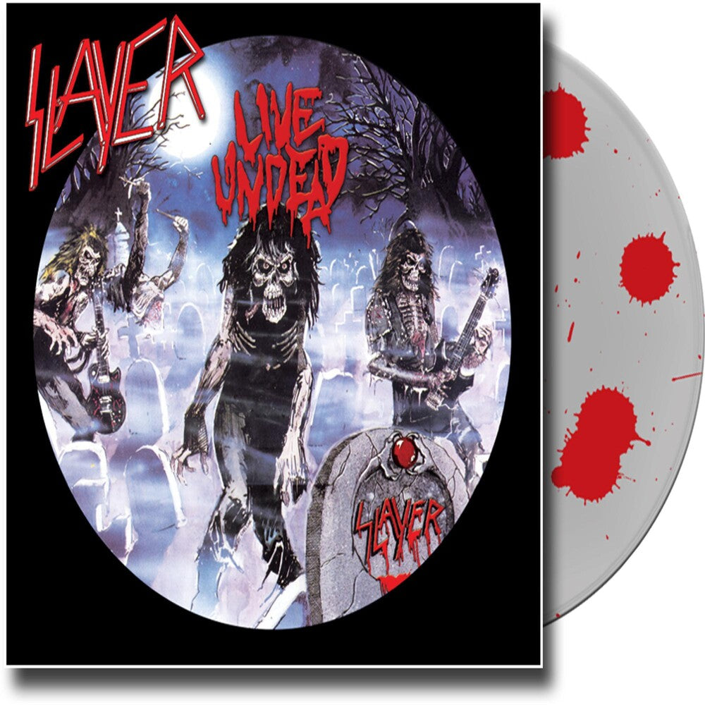 the album cover for Slayer - Live Undead [Silver Vinyl]