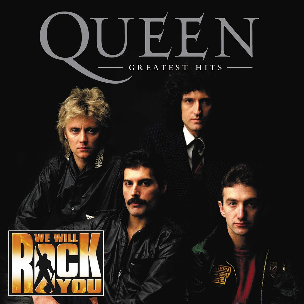 the album cover for Queen - Greatest Hits: We Will Rock You Edition