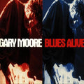 the album cover for Gary Moore - Blues Alive