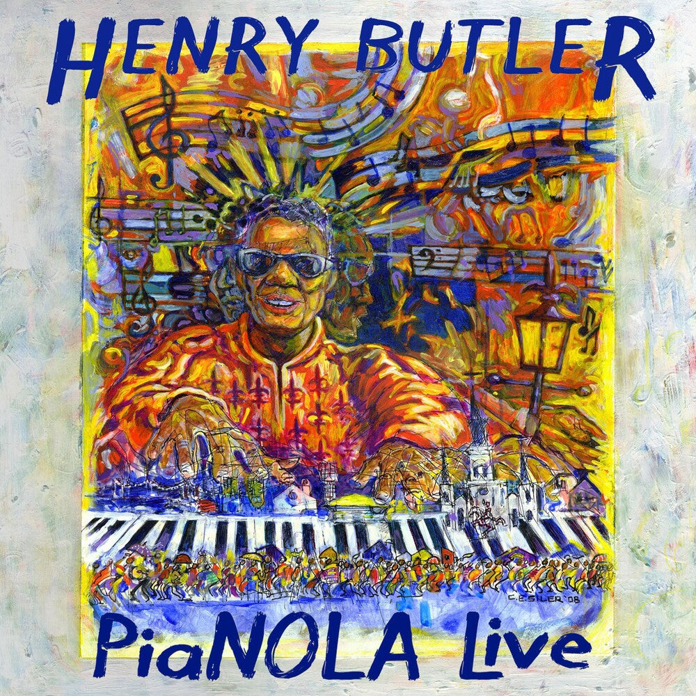 the album cover for Henry Butler - Pianola Live