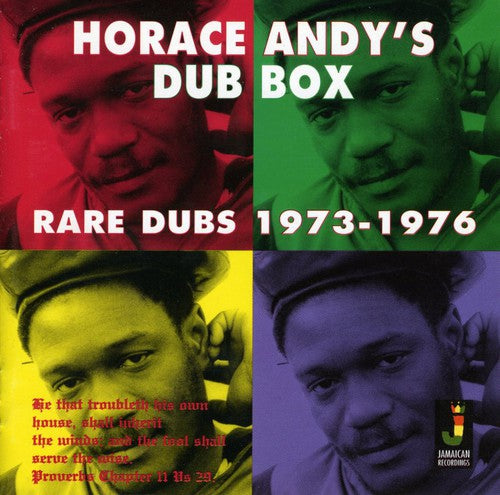 the album cover for Horace Andy - Horace Andy's Dub Box: Rare Dubs 1973-76