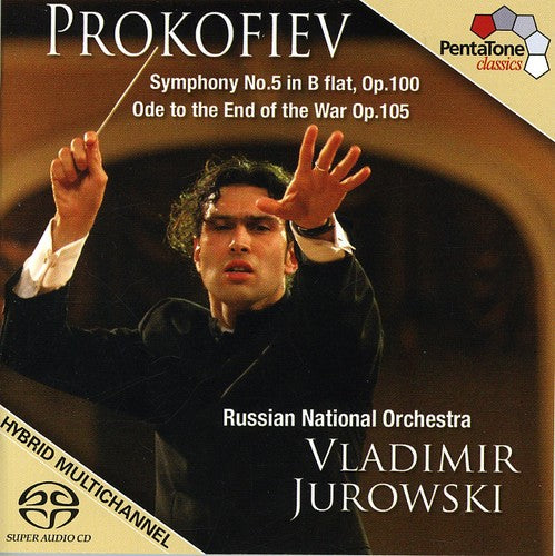the album cover for Vladimir Jurowski - Symphony 5 / Ode to the End of the War Op 105