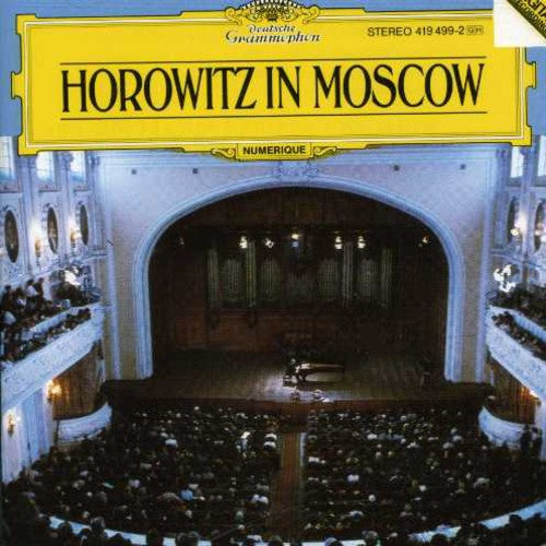 the album cover for RCA Victor Symphony Orchestra - Horowitz in Moscow