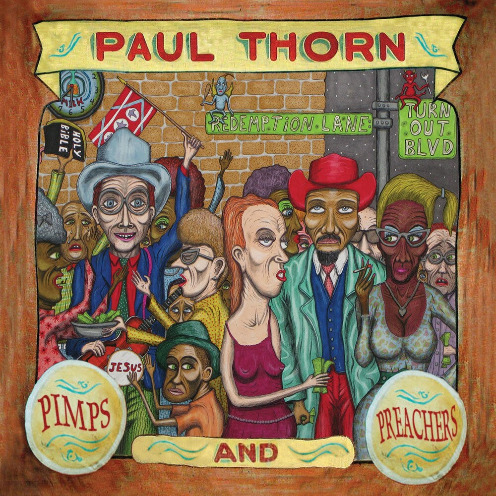 the album cover for Paul Thorn - Pimps and Preachers