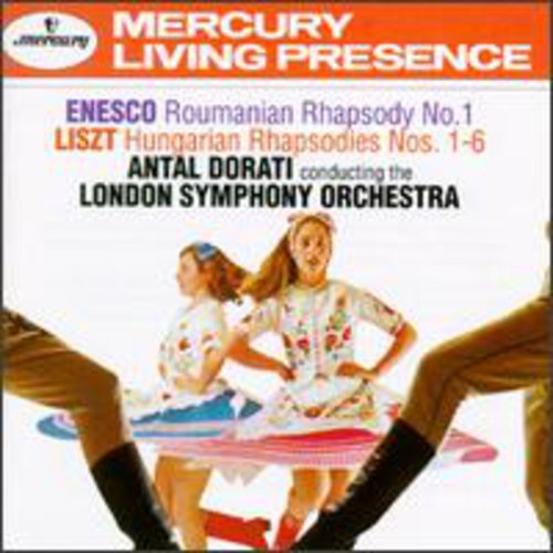 the album cover for London Symphony Orchestra - Hungarian Rhapsodies 1-6 / Roumanian Rhapsody