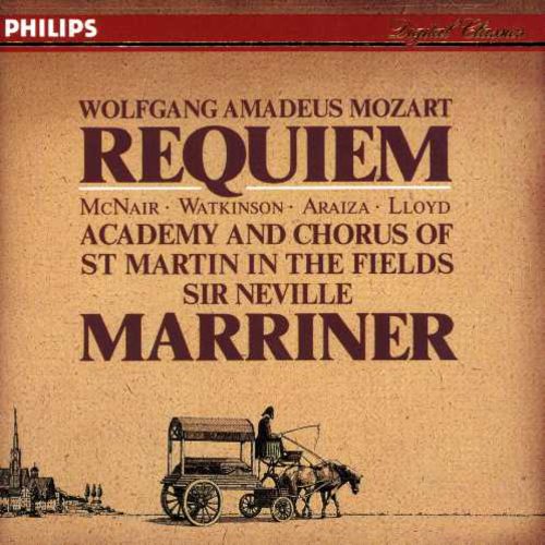 the album cover for NEVILLE MARRINER - Requiem, K.626