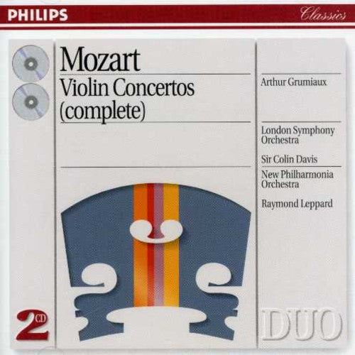 the album cover for Arthur Grumiaux - Violin Concerti 1-5