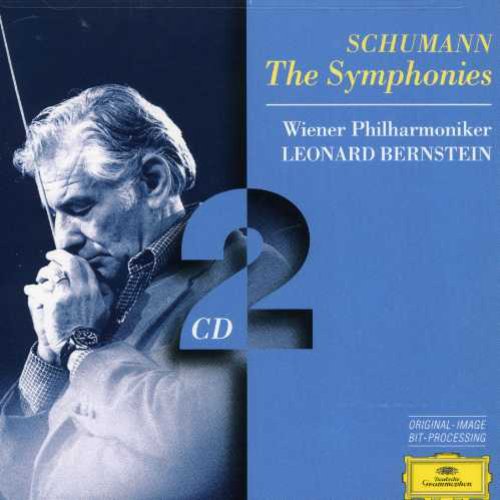 the album cover for Leonard Bernstein - 4 Symphonies