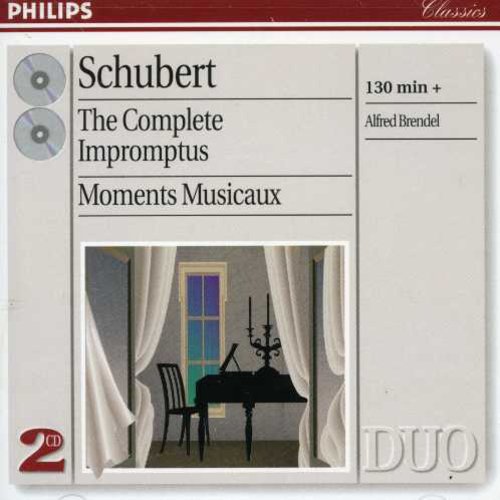 the album cover for Alfred Brendel - Complete Impromptus / Moments Musicaux