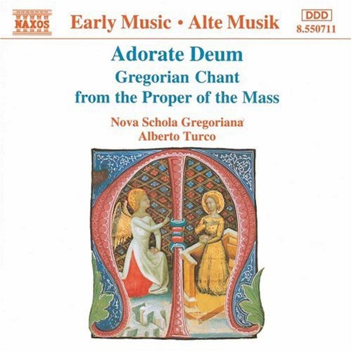 the album cover for Alberto Turco - Adorate Deum Gregorian Chant