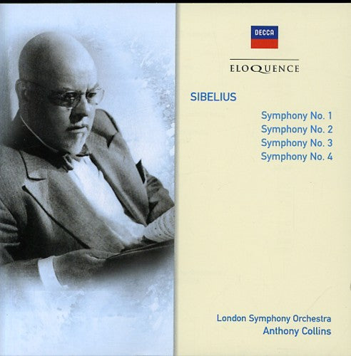 the album cover for Sibelius / Collins / London Sym Orch - Eloquence: Symphonies Nos 1 2 3 & 4