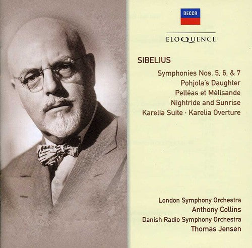 the album cover for Sibelius / Collins / London Sym Orch - Eloq: Sibelius - Symphonies Nos 5-7