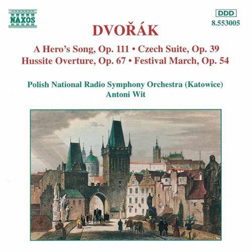 the album cover for Antoni Wit - Heros Song / Czech Suite / Hussite Overture