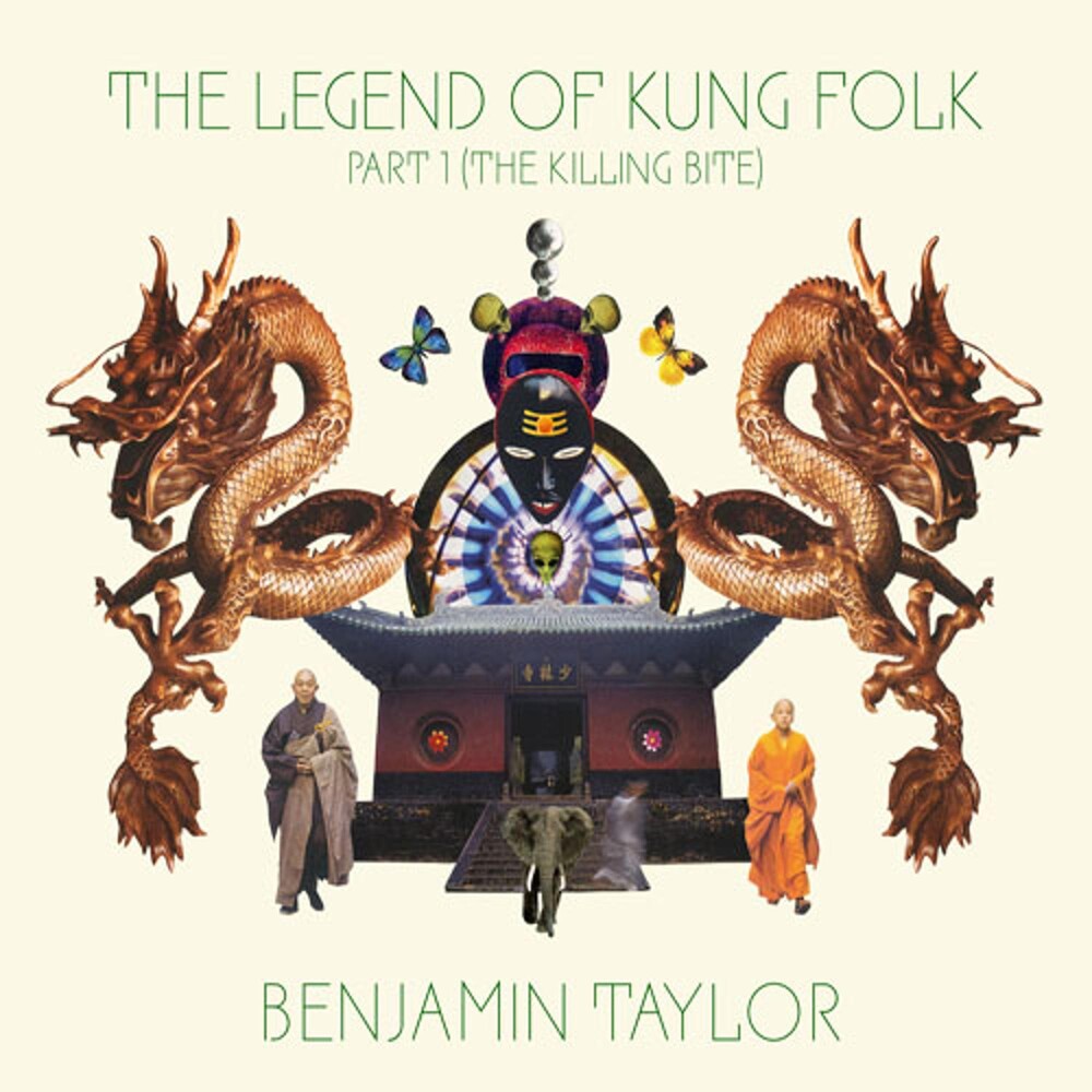 the album cover for Benjamin Taylor - Legend Of Kung Folk 1: The Killing Bite
