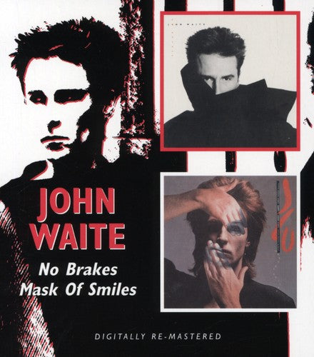 the album cover for John Waite - No Brakes/Mask Of Smiles [Import]