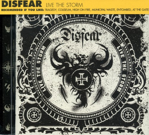 the album cover for Disfear - Live The Storm
