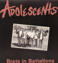the album cover for Adolescents - Brats in Battalions