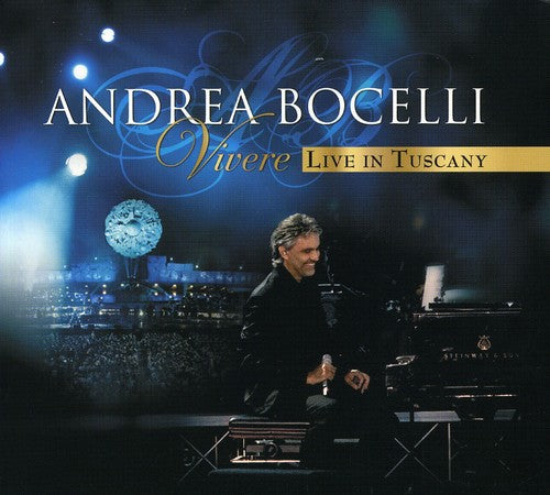 the album cover for Andrea Bocelli - Vivere Live In Tuscany (W/Dvd) [Digipak]