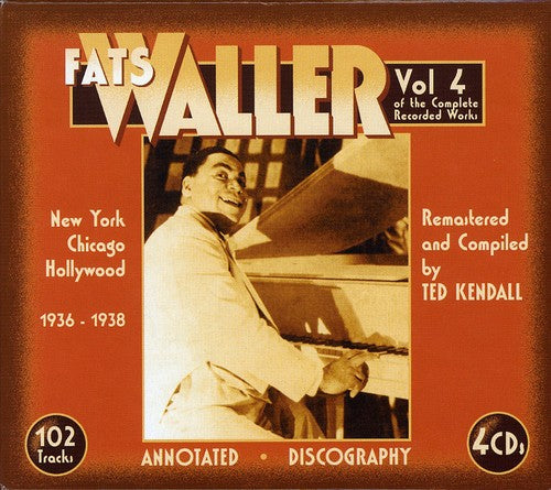 the album cover for Fats Waller - Vol. 4 Of The Complete Recorded Works-1936-38
