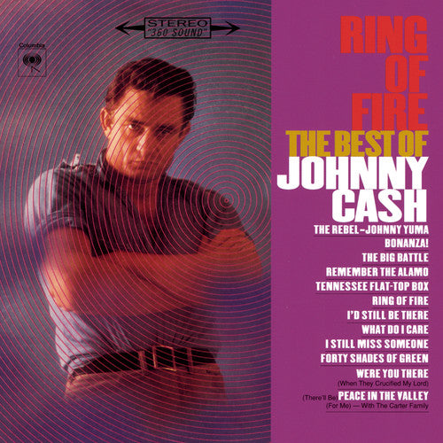 the album cover for Johnny Cash - Ring of Fire: Best of