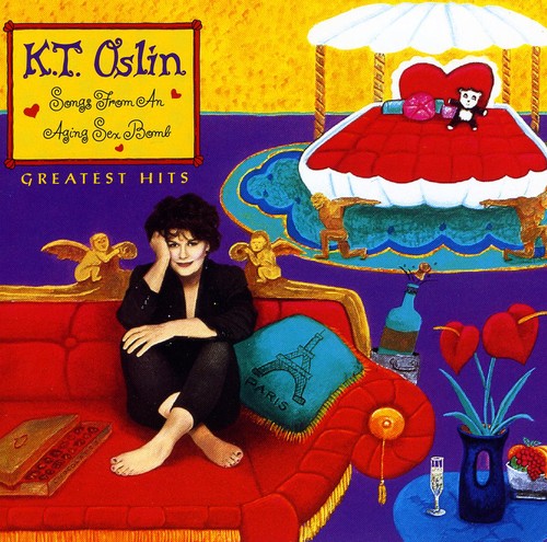 the album cover for K.T. Oslin - Greatest Hits-Songs From An Ag