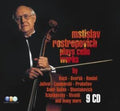 the album cover for Mstislav Rostropovich - Plays Cello Works