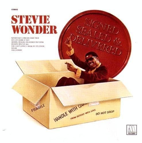 the album cover for Stevie Wonder - Signed Sealed Delivered